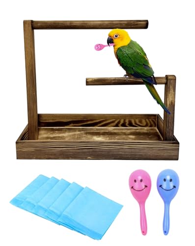 Niwaes 8-teiliges kleines Vogel-Trainingsständer-Set, tragbare Tisch-Sitzstange für Vögel, Schreibtisch-Plattform, Trainingssstange mit Einweg-Pads für Sittiche, Spielstudios, Übungen für Niwaes 8-teiliges kleines Vogel-Trainingsständer-Set, tragbare Tisch-Sitzstange für Vögel, Schreibtisch-Plattform, Trainingssstange mit Einweg-Pads für Sittiche, Spielstudios, Übungen für von Niwaes
