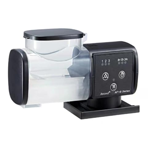 Futterautomat Aquarium, Automatischer Fischfutterautomat, Fische Fischfutterspender, Fischfutter Feeder Feuchtigkeitsbeständig, Zeitgesteuerte Fütterungsmodi für die Fütterung von Aquarien im Urlaub von Niwugady