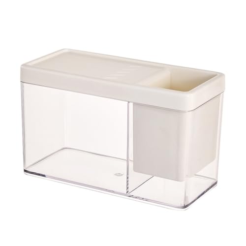 Niwugady Aquarium Starter Kits, Kleines Aquarium mit Atmungsaktivem Loch-Design Glatte Kanten Große Öffnung, Aquarium Starter Kits für Büro, Wohnzimmer, Apartmemt, Cremefarben, kein Kaninchen Niwugady Aquarium Starter Kits, Kleines Aquarium mit Atmungsaktivem Loch-Design Glatte Kanten Große Öffnung, Aquarium Starter Kits für Büro, Wohnzimmer, Apartmemt, Cremefarben, kein Kaninchen von Niwugady