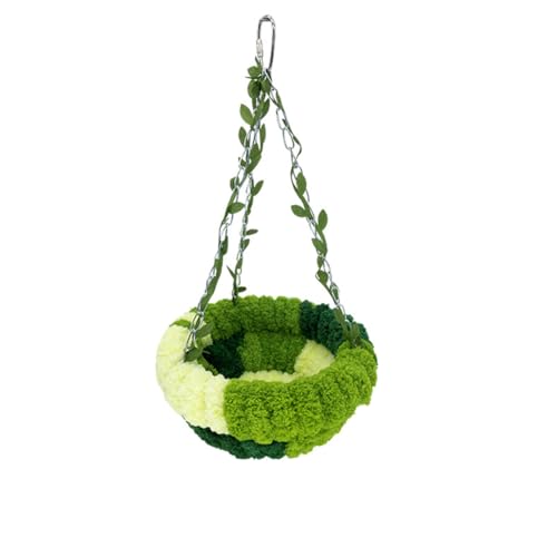 Niwugady Vogelhängematte zum Aufhängen – bequemes, dickes Korallensamt, warmes Nest Käfig-Zubehör, Schaukel für Papageien, Wellensittiche, Lovebird, Conure Quaker, L Niwugady Vogelhängematte zum Aufhängen – bequemes, dickes Korallensamt, warmes Nest Käfig-Zubehör, Schaukel für Papageien, Wellensittiche, Lovebird, Conure Quaker, L von Niwugady