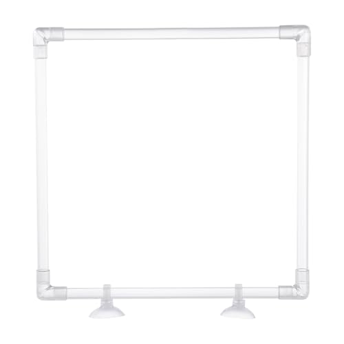 Aquarium -schwimmende Pflanzenringe - Fisch -Fütterungsring, Saugnapfbecher -Feeder | Effiziente Fütterung Von Acrylschwimmkreis, Pflanzenkorral Für Betta, Guppy, Goldfisch, Schildkröte, Koi von Nixiara