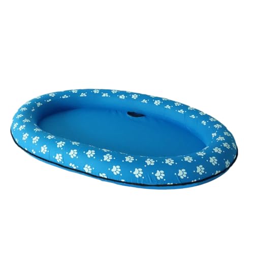 Aufblasbares Hundefloß - Haustier -Floating -Bett, Katzenwasser Floatie Matte | Hundeschwimmpool -Liege, Haustierfloß Für Den Gebrauch See, Langlebige Aufblasbare Haustierfloat, Sommerpool -Spielzeug von Nixiara