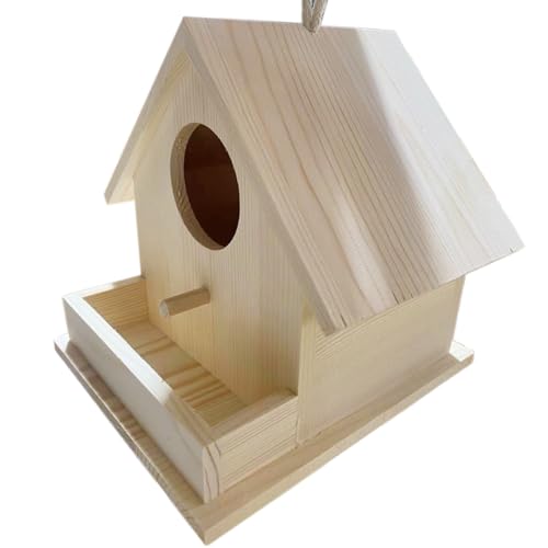Hangable Bird House - Holznistkiste, Gartenheim | Rustikale Volkshaus Für Finken Robins Outdoor Yard Bäume Balkon Innenhof Terrasse Hütte Natural Wildtiere Lebensraum Hangable Bird House - Holznistkiste, Gartenheim | Rustikale Volkshaus Für Finken Robins Outdoor Yard Bäume Balkon Innenhof Terrasse Hütte Natural Wildtiere Lebensraum von Nixiara