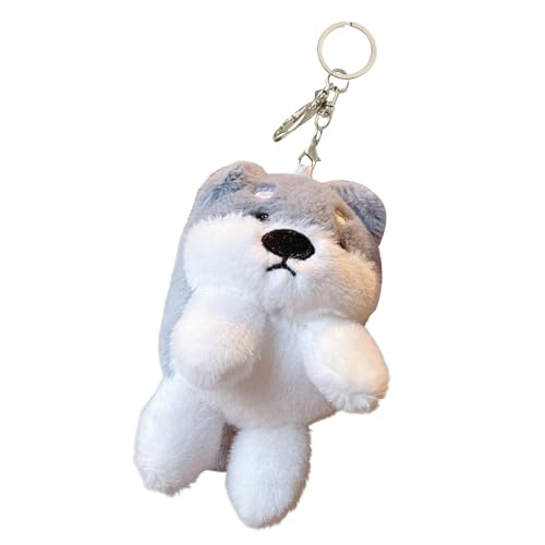 Hunde-Schlüsselanhänger, Hunde-Schlüsselanhänger,Tasche Schlüsselanhänger Anhänger Niedlich - Stofftier-Welpen-Plüsch-Schlüsselanhänger, Rucksack-Clips, Handtaschen-Anhänger Für Den von Nixiara