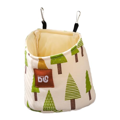 Kleine Tierhängematte für Käfig - Funky Addition Hamster Käfigbett, komfortable Rennmaus -Käfig -Hängematte | Plüschhangbares Hamster -Käfigzubehör, kleine Tierkäfigbeutel Lebensraumdekor für Rennmäus von Nixiara
