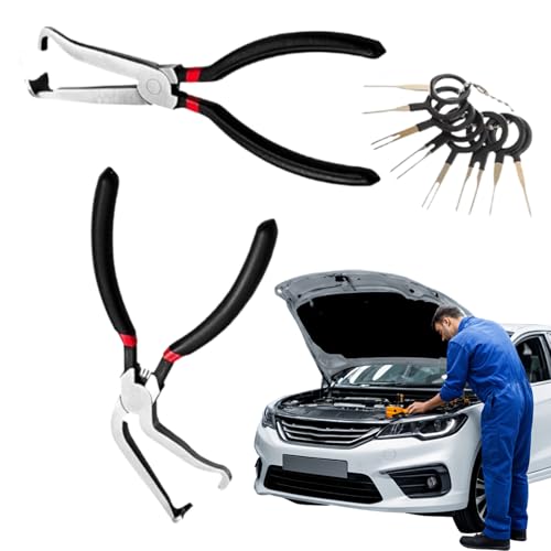 Nixiara Elektrische Trennzange, Zange für Befestigungswerkzeuge, Schlauchverbinderzange aus Kohlenstoffstahl, Kfz-Reparatur mit Entfernungswerkzeug von Nixiara