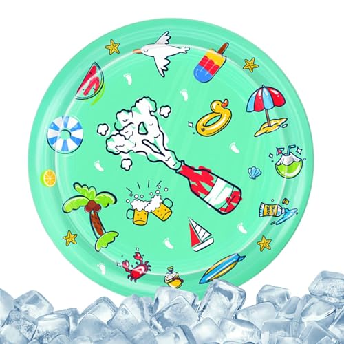 Nixiara Katzenwasserspielmatte, Wasserspielmatte für Katzen, Haustierkühlmatte für heißes Wetter, Kühlung Katzenbett, interaktives Unterhaltungsspielzeug für Kätzchen, fühle Coole Komfort von Nixiara
