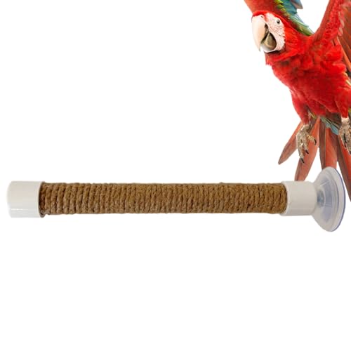 Nixiara Saugbecher für Vögel mit Saugnapf, Vogelfensterstange - Sittichtrainingsstand - Cockatoo Macaw Parakeet Bath Bath Käfigzubehör Zubehör für von Nixiara