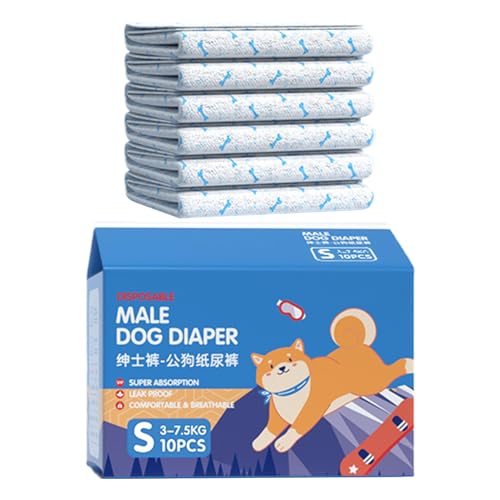 Nixiara Small Dog Diapers | 10 Stück Super Saugfähige Windeln Für Hunde,Bequem Und Auslaufsicher Mit Elastischer Passform Zur Stubenreinheit Und Unfallverhütung Nixiara Small Dog Diapers | 10 Stück Super Saugfähige Windeln Für Hunde,Bequem Und Auslaufsicher Mit Elastischer Passform Zur Stubenreinheit Und Unfallverhütung von Nixiara