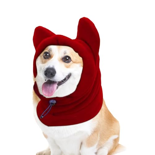 Hunde-Ohrenschützer, verdickte Hundekapuze, warme Wintermütze, kaltes Wetter, Ohren-Kapuzenpullover, waschbarer Kopfwickel für kleine und mittelgroße Tiere, Wintertraining Hunde-Ohrenschützer, verdickte Hundekapuze, warme Wintermütze, kaltes Wetter, Ohren-Kapuzenpullover, waschbarer Kopfwickel für kleine und mittelgroße Tiere, Wintertraining von Nixieen