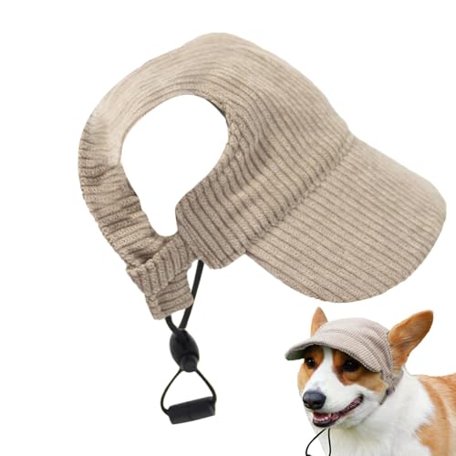 Hundeballmütze, Baseballmütze für Hunde - Sonnenschutz-Baseballkappen | UV-schützender Sonnenhut aus atmungsaktivem Stoff für Welpen und kleine, mittelgroße und große Hunde von Nixieen