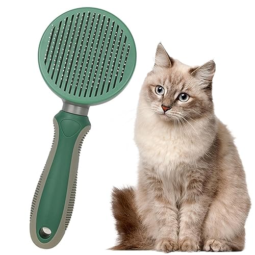 Nixotica Budon Fellpflegebürste für Haustiere, Slitsker Zomb, Haarentfernung, selbstreinigend, für Katzen, Hunde und Zuhause(Olivgrün) von Nixotica