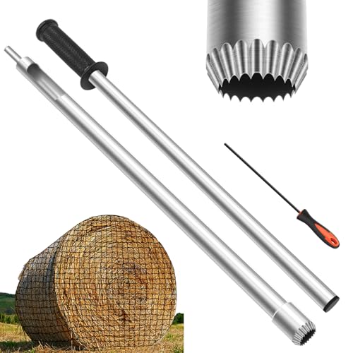 NizHome Heusonde Ballenprobenprobener, 66 cm Edelstahl Heukern und Futtersonde für Bohrer, Wellenschliff-Design, genaue Heuprüfung, kommt mit Dübel und Metallfeile zum Nachschärfen NizHome Heusonde Ballenprobenprobener, 66 cm Edelstahl Heukern und Futtersonde für Bohrer, Wellenschliff-Design, genaue Heuprüfung, kommt mit Dübel und Metallfeile zum Nachschärfen von NizHome