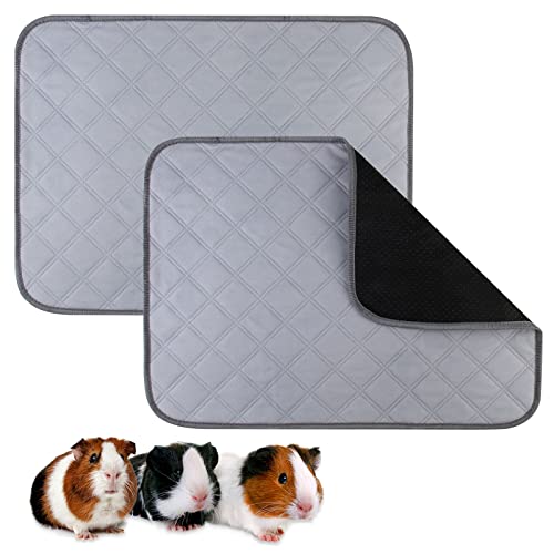 PIPI Pads für Meerschweinchen Käfig Einlagen, 2 Pack Unterlagen für Haustier, Teppich für Meerschweinchen-Käfig, Waschbare Kleintier Pee Pads, Super Absorbierendes PIPI-Pad für Kleintiere, rutschfest PIPI Pads für Meerschweinchen Käfig Einlagen, 2 Pack Unterlagen für Haustier, Teppich für Meerschweinchen-Käfig, Waschbare Kleintier Pee Pads, Super Absorbierendes PIPI-Pad für Kleintiere, rutschfest von Nizirioo