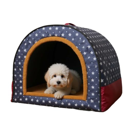 Njidher Katzenhaus mit Höhle, Bett für Katzen, abnehmbarer und waschbarer weicher Bezug, für den Innen- und Außenbereich, für Welpen und kleine Haustiere Njidher Katzenhaus mit Höhle, Bett für Katzen, abnehmbarer und waschbarer weicher Bezug, für den Innen- und Außenbereich, für Welpen und kleine Haustiere von Njidher