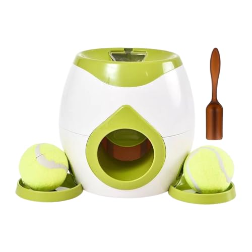 Ballwerfer für Hunde, Automatischer Baseballwerfer, Interaktives Ball-Shooter-Spielzeug, geistig stimulierende Bereicherung mit Feeder, Outdoor Indoor Training für Aggressive Kauer Ballwerfer für Hunde, Automatischer Baseballwerfer, Interaktives Ball-Shooter-Spielzeug, geistig stimulierende Bereicherung mit Feeder, Outdoor Indoor Training für Aggressive Kauer von Nkmujil