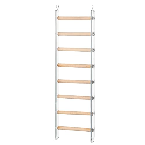 Bird Ladder, Cage Climbing Toy, 9.84x12.99x16.14x19.29 Inches Revolutionary Enrichment, Perch Accessory, Sturdy Wood Design for Parakeets, Parrots, Cockatoos, Lovebirds Bird Ladder, Cage Climbing Toy, 9.84x12.99x16.14x19.29 Inches Revolutionary Enrichment, Perch Accessory, Sturdy Wood Design for Parakeets, Parrots, Cockatoos, Lovebirds von Nkmujil