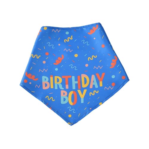 Dog Bandanas, Birthday Boy Hat Bone Toy, Soft Adjustable Doggy Scarf, Adorable Design Medium Puppy, Perfect for Walking, Special Celebrations, Photoshoots, Outfits, Blue Dog Bandanas, Birthday Boy Hat Bone Toy, Soft Adjustable Doggy Scarf, Adorable Design Medium Puppy, Perfect for Walking, Special Celebrations, Photoshoots, Outfits, Blue von Nkmujil