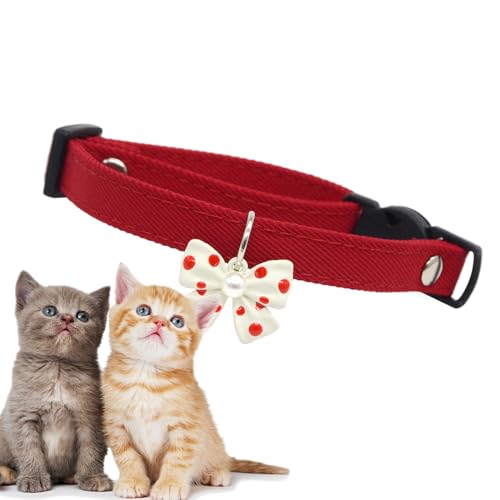 Dog Collar with Bowtie, Adjustable Cotton Pet Collar, Stylish Bow Tie Dogs and Cats, Comfortable Fit Small Medium Large Breeds, Soft Material for Daily Wear, 20-30cm Dog Collar with Bowtie, Adjustable Cotton Pet Collar, Stylish Bow Tie Dogs and Cats, Comfortable Fit Small Medium Large Breeds, Soft Material for Daily Wear, 20-30cm von Nkmujil