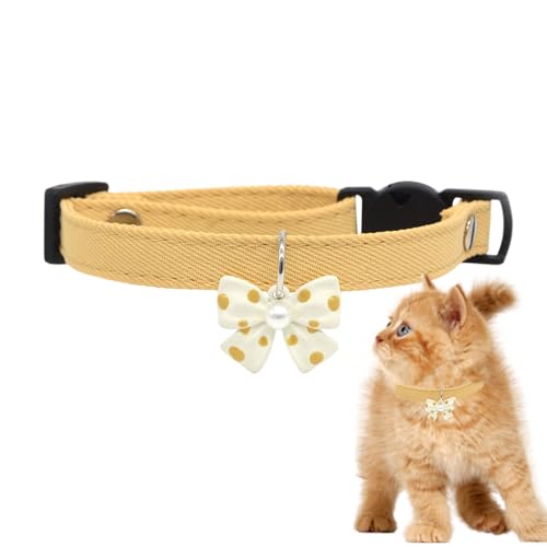 Dog Collar with Bowtie, Adjustable Cotton Pet Collar, Stylish Bow Tie Dogs and Cats, Comfortable Fit Small Medium Large Breeds, Soft Material for Daily Wear, 20-30cm Dog Collar with Bowtie, Adjustable Cotton Pet Collar, Stylish Bow Tie Dogs and Cats, Comfortable Fit Small Medium Large Breeds, Soft Material for Daily Wear, 20-30cm von Nkmujil