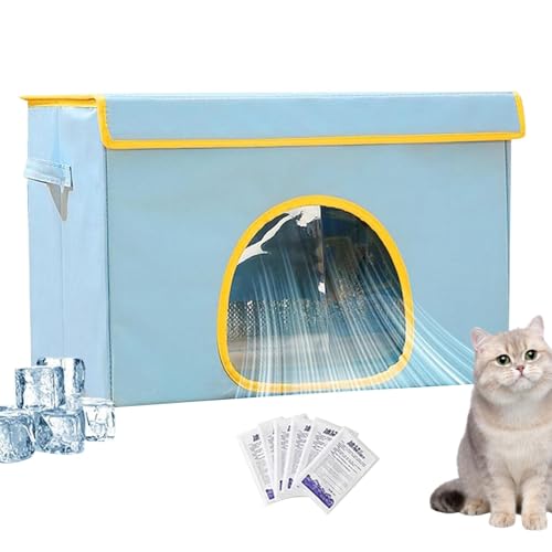 Easy Clean Pet House, Easy Pet House, Cooling Cat and Dog House, Ice Pack Pet House, Outdoor Cat Dog House, Ventilation & Easy Clean and for Small Pets Kittens Puppy Rabbits von Nkmujil
