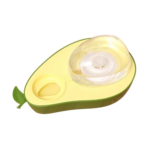 Haustierfutter-Utensil, Schüssel in Avocado-Form, Katzenfutter, Anti-Erstickung, großes Haustierbedarf, Größe ca. 28 x 18 x 14 cm, Material AS und HIPS, PP von Nkmujil