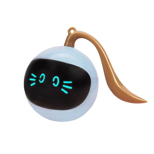 Katzen- und Hundeballspielzeug, selbstdrehender Ball, integriertes LED-Licht und 360-Grad-Drehung, dieser automatisch rollende Jagdball bietet endlosen Spaß für Ihre Katze Katzen- und Hundeballspielzeug, selbstdrehender Ball, integriertes LED-Licht und 360-Grad-Drehung, dieser automatisch rollende Jagdball bietet endlosen Spaß für Ihre Katze von Nkmujil