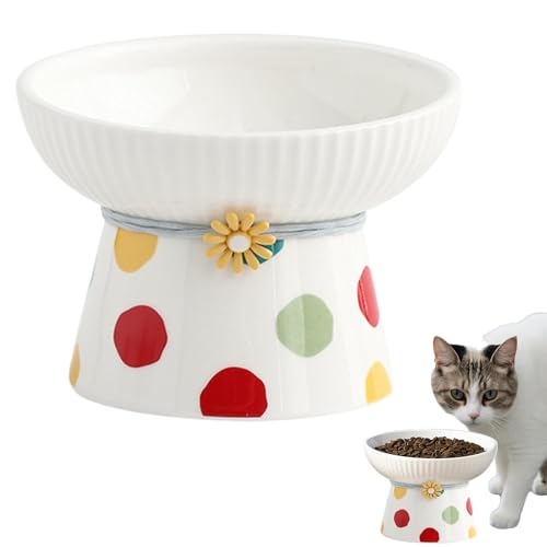 Katzenfutternapf, geneigte erhöhte Haustiernäpfe Keramik Katze Wassernapf Kleine Hunde Futternapf Fettgesicht Katze Futternapf 330ml Haustier Wassernapf Erhöhte Tiernahrungsschalen Rutschfester Katzenfutternapf, geneigte erhöhte Haustiernäpfe Keramik Katze Wassernapf Kleine Hunde Futternapf Fettgesicht Katze Futternapf 330ml Haustier Wassernapf Erhöhte Tiernahrungsschalen Rutschfester von Nkmujil