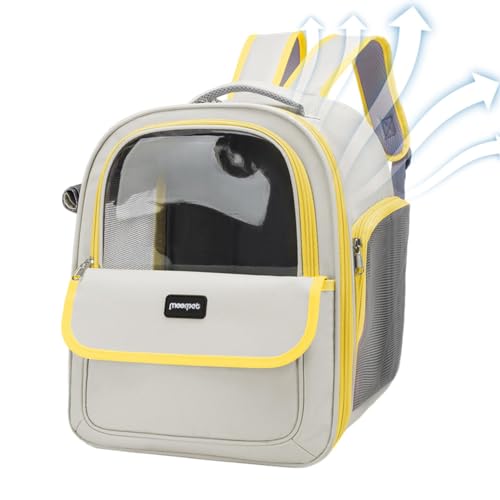 Katzentragerrucksack, Katzenrucksack, Reisetasche, belüfteter Katzenrucksack, bequeme und belüftete Tragetasche für kleine, mittelgroße Katzen, Welpen, Hunde, Reisen, Wandern, Spazierengehen, Camping Katzentragerrucksack, Katzenrucksack, Reisetasche, belüfteter Katzenrucksack, bequeme und belüftete Tragetasche für kleine, mittelgroße Katzen, Welpen, Hunde, Reisen, Wandern, Spazierengehen, Camping von Nkmujil