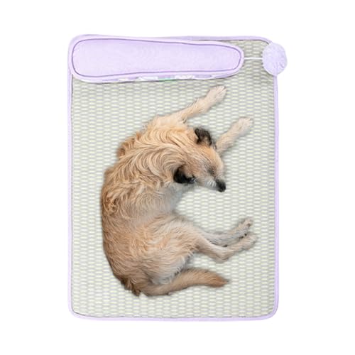 Nkmujil Cat Cooling Mat, Coolings Bed with Pillow, Heat Dissipation Pet Mats, Breathable Soft Resting Pad, Ideal for Indoor Outdoor Use, Home, Kennels, Sofa, Comfortable, 46x60cm von Nkmujil