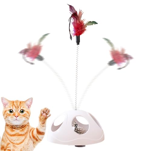 Nkmujil Cat Feather Toy, Interactive Suction Cup Design, Spring-Loaded Movement, Engaging Hunting Play, Cat Training Toys, Ideal for Kittens, Usage Scenario Home Window Perch Exercise Nkmujil Cat Feather Toy, Interactive Suction Cup Design, Spring-Loaded Movement, Engaging Hunting Play, Cat Training Toys, Ideal for Kittens, Usage Scenario Home Window Perch Exercise von Nkmujil