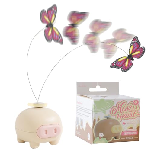 Nkmujil Electronic Cat Toy, Fluttering Butterfly Teaser, Automatic Moving Wand, Battery Operated Design and Pet Enrichment Toys for All Breeds, Indoor Exercise, 2.76x2.56x2.56 inches Nkmujil Electronic Cat Toy, Fluttering Butterfly Teaser, Automatic Moving Wand, Battery Operated Design and Pet Enrichment Toys for All Breeds, Indoor Exercise, 2.76x2.56x2.56 inches von Nkmujil