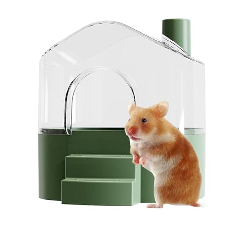 Nkmujil Hamster-Sandbadbehälter, großes transparentes Sandkastenhaus, multifunktionaler Lebensraum für Kleintiere, ideal zum Reinigen, Verstecken, Spielen, Schlafen, 18,5 x 17,6 x 17,2 cm Nkmujil Hamster-Sandbadbehälter, großes transparentes Sandkastenhaus, multifunktionaler Lebensraum für Kleintiere, ideal zum Reinigen, Verstecken, Spielen, Schlafen, 18,5 x 17,6 x 17,2 cm von Nkmujil