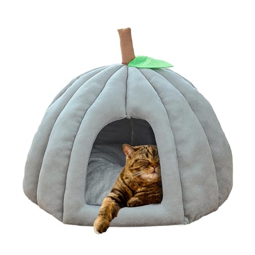 Nkmujil Weiches Katzenbetthaus | Katzenbetten und Höhlen für den Innenbereich | Warme Katzenhütte für den Winter | Katzen- und Hundebett mit Eingang 45 x 40 cm für Katzen und kleine Hunde von Nkmujil