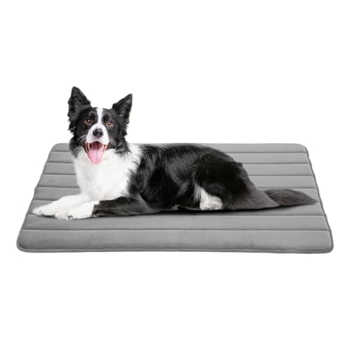 Pet Cooling Mat, Washable Cage Pads, Breathable Comfort Layer, Non-Slip Bottom with Cooling Pad for Dogs and Cats, Indoor Outdoor Crates, Summer Resting, Gray Color Pet Cooling Mat, Washable Cage Pads, Breathable Comfort Layer, Non-Slip Bottom with Cooling Pad for Dogs and Cats, Indoor Outdoor Crates, Summer Resting, Gray Color von Nkmujil