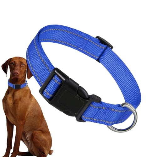 Reflektierendes Halsband für Haustiere – Reflektierendes Nylon-Schnalle, verstellbares Komforthalsband, Nylon-Schnalle, Hundehalsband für verschiedene Hunde, große Katzen Reflektierendes Halsband für Haustiere – Reflektierendes Nylon-Schnalle, verstellbares Komforthalsband, Nylon-Schnalle, Hundehalsband für verschiedene Hunde, große Katzen von Nkmujil