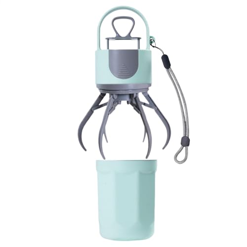 Tragbarer Hundekotpflücker mit Tasche, kein Abfallgreifer, Outdoor-Welpenschaufel für Spaziergänge und Reisen, keine Geruchsreinigung für kleine, mittelgroße und große Hunde (6,5 x 6,5 x 21 cm) von Nkmujil