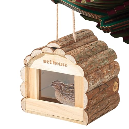 Vogelnistkasten aus | Flexibles Vogelhaus zum Aufhängen | Sichere Vogelzuchtbox aus | Vogelkäfig für Garten und Hof | Ideale Vogelnester für Hof | Sicherer und stabiler Nistkasten für Vögel von Nkmujil