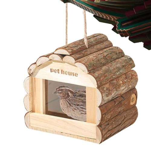 Vogelnistkasten aus | Flexibles hängendes Vogelhaus | Sichere Vogelzuchtbox aus | Vogelkäfig für Garten und Hof | Ideale Vogelnester für den Innenhof | Sicherer und Stabiler Nistkasten für V von Nkmujil