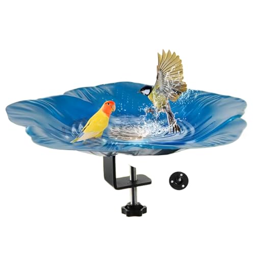 Vogeltränke für den Außenbereich, Vogeltränke, Wasserspender, abnehmbare dekorative Klemme, Vogeltränke für Hinterhof, Terrasse, Balkon, , Park, Hof, Zaun, 31,5 x 40 cm Vogeltränke für den Außenbereich, Vogeltränke, Wasserspender, abnehmbare dekorative Klemme, Vogeltränke für Hinterhof, Terrasse, Balkon, , Park, Hof, Zaun, 31,5 x 40 cm von Nkmujil