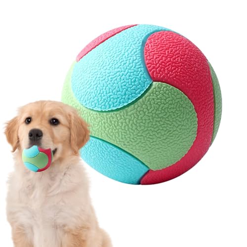 Hunde-Gummiball – Interaktiver Hundeball, tolles Hundespielzeug, mehrfarbig, flexibler Kauball für Welpen, leichter Schnullerball, langlebiges Hundespielzeug, starker Naturkautschuk für große Hunde Hunde-Gummiball – Interaktiver Hundeball, tolles Hundespielzeug, mehrfarbig, flexibler Kauball für Welpen, leichter Schnullerball, langlebiges Hundespielzeug, starker Naturkautschuk für große Hunde von Nlrlo