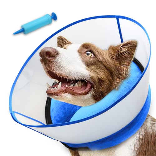 NoarWin Aufblasbares Hundekegelhalsband, weicher Hundekegel für Hunde nach Operationen, 2-in-10 aufblasbarer Hundekegel mit abnehmbarem Anti-Leck-Schild, verstellbares Hundekegelhalsband, NoarWin Aufblasbares Hundekegelhalsband, weicher Hundekegel für Hunde nach Operationen, 2-in-10 aufblasbarer Hundekegel mit abnehmbarem Anti-Leck-Schild, verstellbares Hundekegelhalsband, von NoarWin