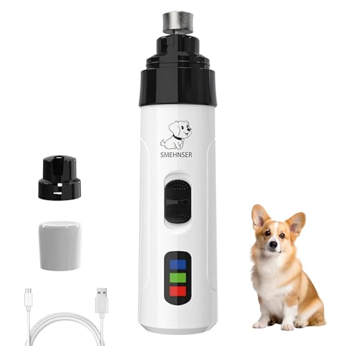 Haustier-Nagelschleifer, elektrisch, für Hunde, Krallenschleifer, leise, Diamant-Bit, Welpennägel, Nagelknipser, Feilentrimmer für kleine, mittelgroße und große Hunde und Katzen Haustier-Nagelschleifer, elektrisch, für Hunde, Krallenschleifer, leise, Diamant-Bit, Welpennägel, Nagelknipser, Feilentrimmer für kleine, mittelgroße und große Hunde und Katzen von Noaya