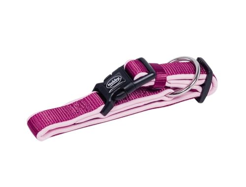 Nobby Halsband Classic Preno, Himbeere/pink L: 30-45 cm, B: 20/25 mm, 1 Stück von Nobby