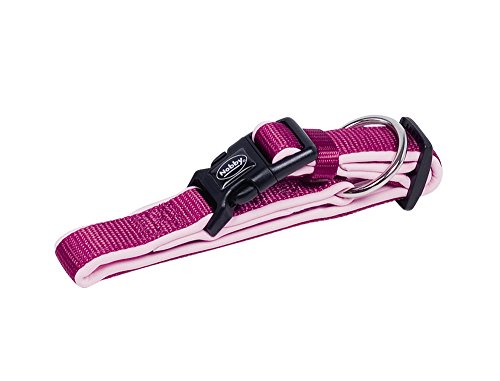 Nobby Halsband Classic Preno, himbeere / pink L: 25-35 cm, B: 15/20 mm, 1 Stück von Nobby