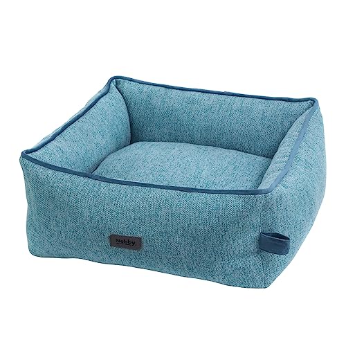 Nobby 61917 Komfortbett eckig LINOU blau L x B x H: 60 x 48 x 19 cm von Nobby