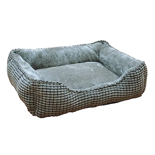 Nobby 61949 Komfortbett eckig Classic Garik dunkelgrau L x B x H: 50 x 40 x 17 cm von Nobby