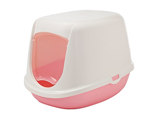 Nobby 72182 Katzentoilette Duchesse, Sweet pink-weiß, 44.5 x 35.5 x 32 cm von Nobby