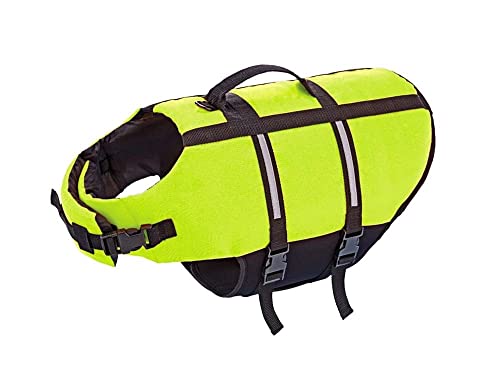 Nobby Hunde Schwimmhilfe, neon gelb, S, 30 cm, 1 Stück von Nobby