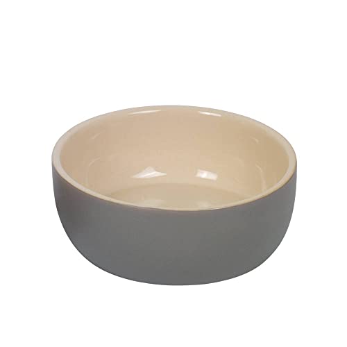 Nobby Keramik Napf Kaunis, grau/creme, Ø 18,5 x 7,0 cm, 1,00 l, 1 Stück von Nobby
